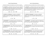 Types of Chemical Reactions