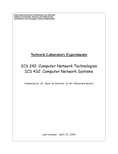 Lab # 05: Building IP internetwork