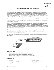 23 Mathematics of Music