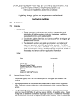 Sample lighting design guide document