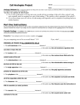 Cell Analogy Project - Effingham County Schools