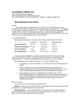 Benzodiazepine Fact Sheet