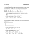 Chapter 7: Random Variables