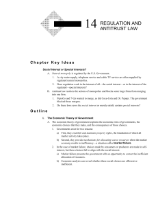What is Economics? 1 Chapter 14 regulation and antitrust law 1