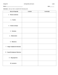 Biology CPA Cell Organelles and Features J.Dolce