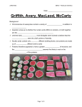 2 - Griffith-Avery-McLeod-McCarty SBI4U – Molecular Genetics Date