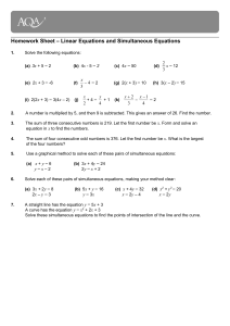 Equations - Gryphon Maths Blog