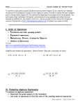 algebra ii – summer packet