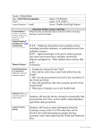 Lesson/Unit Plan Format