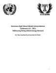 Dominion High School Model United Nations Conference III – 2011