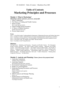 Development Relationship - Marketing Principles and Processes