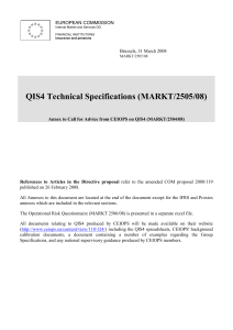 QIS4 Technical Specifications