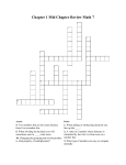 Chapter 1 Mid Chapter Review Math 7