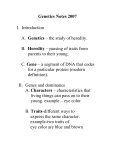 Genetics Notes 2006