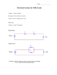 Electrical Systems for Fifth Grade