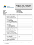 Inspection Form - Compliance with Employment Standards