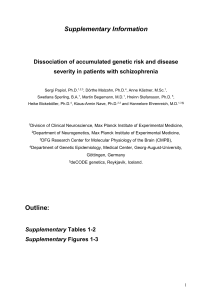 Dissociation of accumulated genetic risk and disease