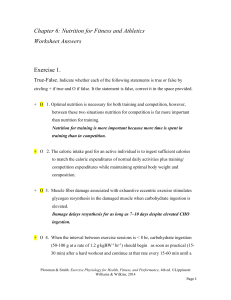 Worksheet Answers