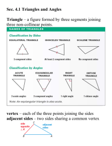 Sec. 4.2 Congruent Triangles