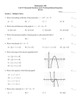 Mathematics 3201 Unit 5: Polynomial Functions and 4.5 Solving