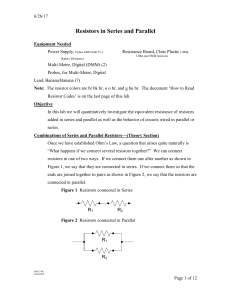 LOC05b Resistors in Series and Parallel