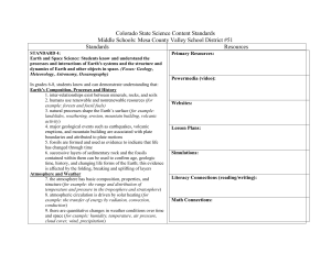 Colorado State Science Content Standards