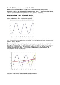 How the IPCC invented a new calculus in 2010. http