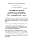 Press release - The Committee For The Fiduciary Standard