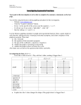 Investigating Exponential Functions