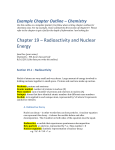 Example Chapter Outline – Chemistry