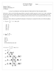 AP Calculus Midterm