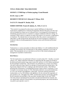 title: pediatric tracheotomy