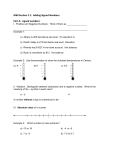 MATH 60 Section 2.3 Multiplying and Dividing Signed Numbers