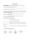 Cell Division Review Vocabulary Review: Circle the term that does