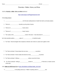 Name: : ______ Chemistry—Matter, Atoms, and More Visit the