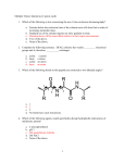 Multiple Choice Questions (2 points each) Which of the following is