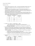 Genetics Practice Problems: