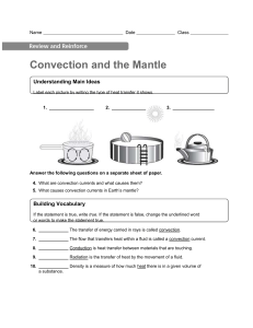 Convection and the mantle homework