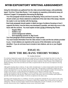 Article #1- How the Big Bang Theory Works