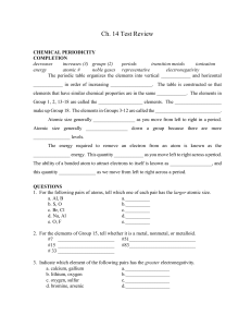 Ch. 14 Test Review