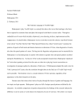 Twelfth Night Essay edited