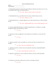 Worm and Mollusc Review Name: Class Period: 1. In bilaterally