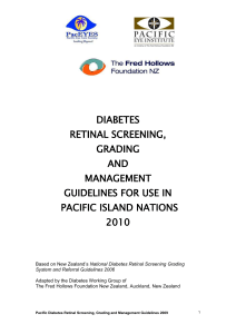 National Diabetes Retinal Screening Grading System and Referral