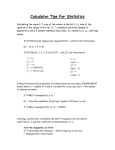 Calculator Tips For Statistics