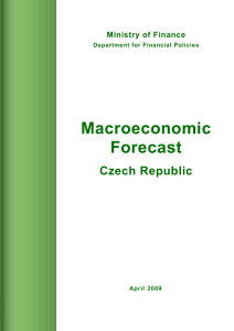 C Forecast of macroeconomic indicators