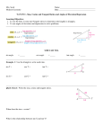 Sine, Cosine and Tangent Ratios – Sections 9
