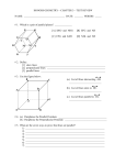 honors geometry—chapter 3—test review