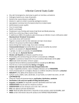 Infection Control Study Guide