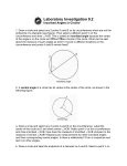 Inscribed Angles in Circles Instructions (Word Format)