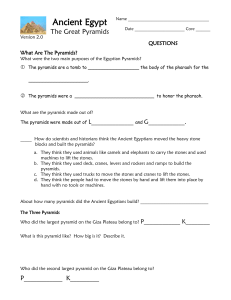 The Great Pyramids - Woodworth Middle School